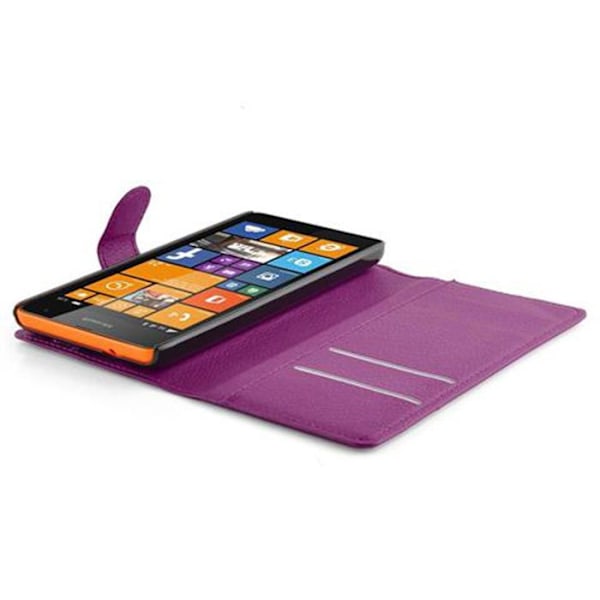 Skyddande fodral för Nokia Lumia 535 i ORKIDÉ LILA Med magnetisk stängning Plånbokscase. Lila