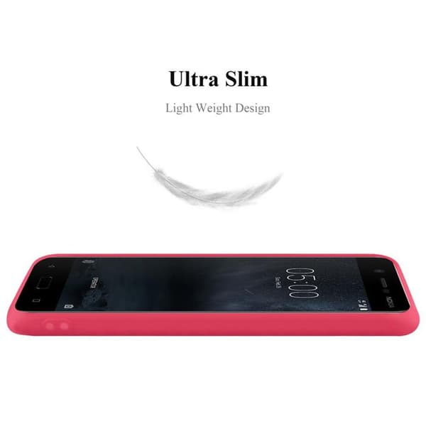 Skyddsfodral för Nokia 5 2017 CANDY RÖD Stötsäker Silikon Röd