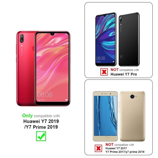 Skydd för Huawei Y7 2019 / Y7 PRIME 2019 i FLUID GUL Fodral Etui Case Cover i flexibelt TPU-silikon Gul