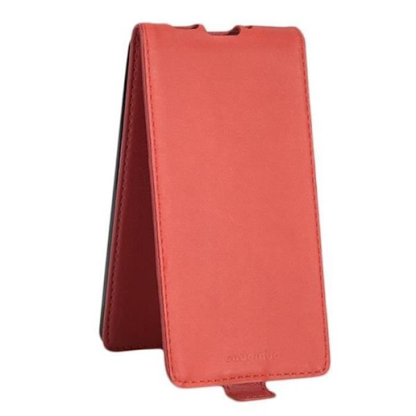 CADORABO - FODRAL TILL > NOKIA 3 < I FLIP-STYLE – FODRAL SKYDD BUMPER SMOOTH PU-Plånbok I KÖRSBÄRSRÖD