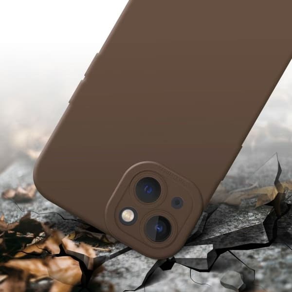 Skyddsfodral för iPhone 14 PLUS i FLUID BRUN Stötsäker brun