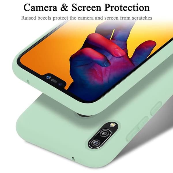 Skyddsfodral för Huawei P20 LITE 2018 / NOVA 3E Stötabsorberande i LIQUID LIGHT GREEN Grön