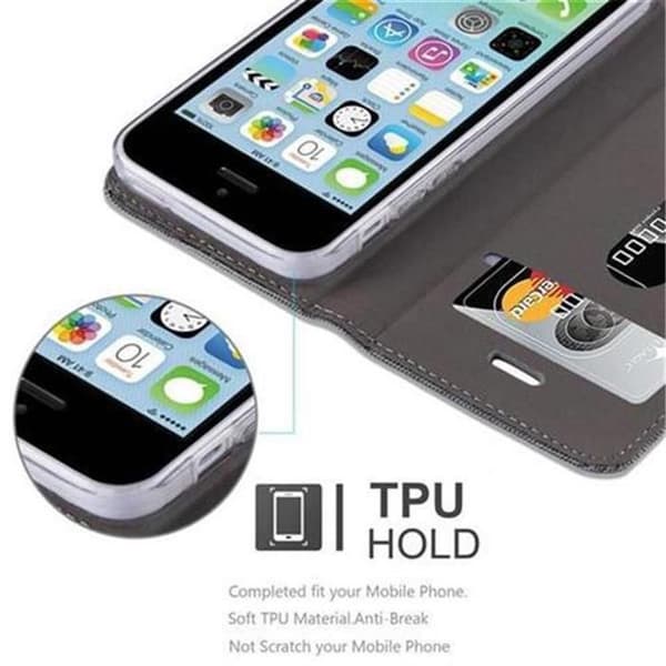 iPhone 5C-fodral i GRÅSVART Stötskyddande etui Grå