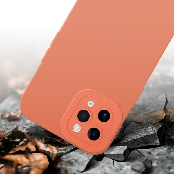 Skyddsfodral för iPhone 11 PRO MAX i FLUID LJUSORANGE Stötskyddande Apelsin