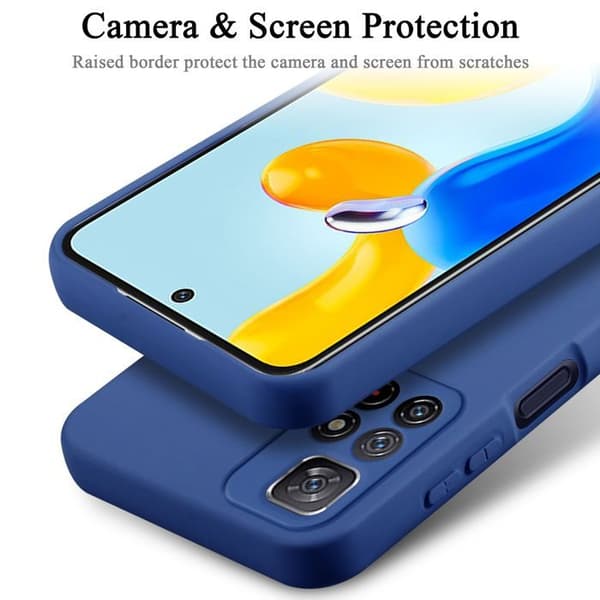 Skal för Redmi Note 11s 5G Stötabsorberande i LIQUID BLUE Blå