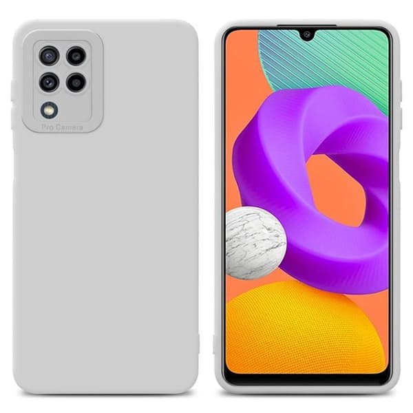 Skyddsfodral för Samsung Galaxy M22 / M32 4G i FLUID VIT Stötsäker Vit