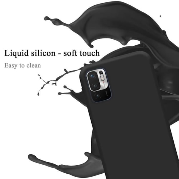 Coque - CADORABO - Xiaomi RedMi NOTE 10 5G / POCO M3 PRO 5G - Silikon TPU - Stötsäkerhet - Trendig design Svart
