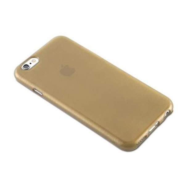 Coque Apple iPhone 6 / iPhone 6S GULD Cadorabo DESIGN BRUSHED Housse TPU Silikon Skydd Etui Case Cover Ultra Slim Bumper
