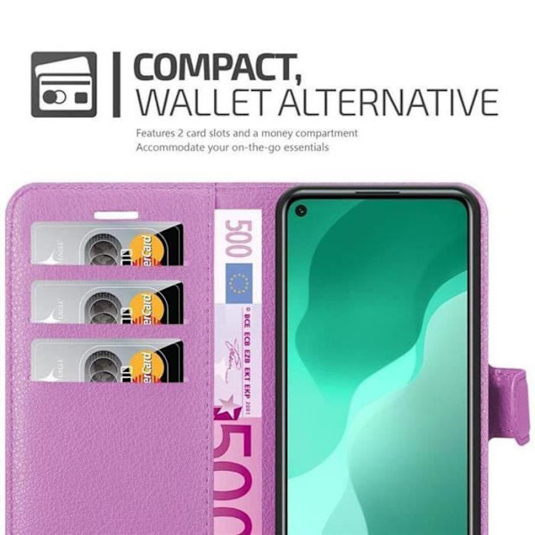Coque - Cadorabo - Huawei NOVA 7 SE - Similicuir - Magnetisk stängning - Fullt skydd Orkidévioler