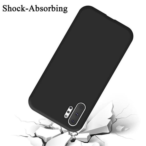 Cadorabo skal för Samsung Galaxy NOTE 10 Pro - i svart - Flexibelt TPU-silikon Svart