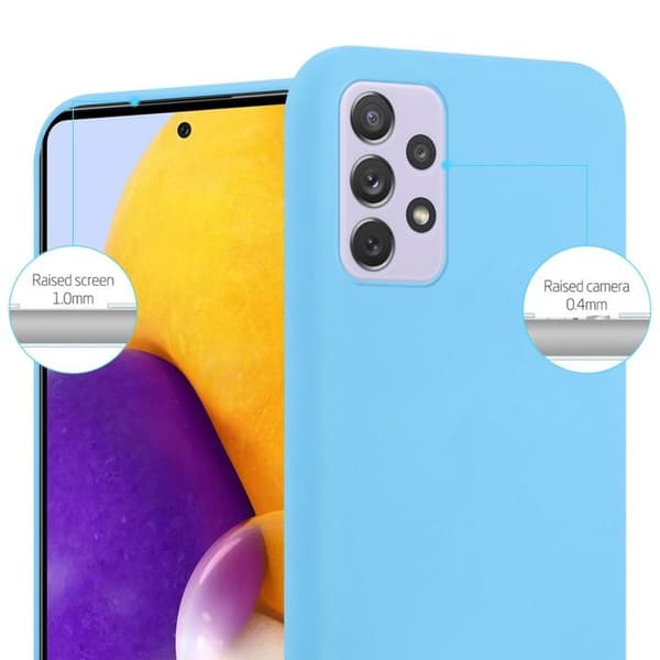 Skyddsfodral för Samsung Galaxy A73 5G CANDY BLÅ Stötsäker Silikon Blå