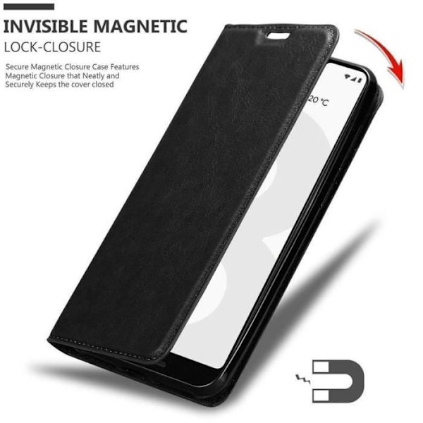 Cadorabo Fodral för Google Pixel 3 XL i MIDNIGHT BLACK