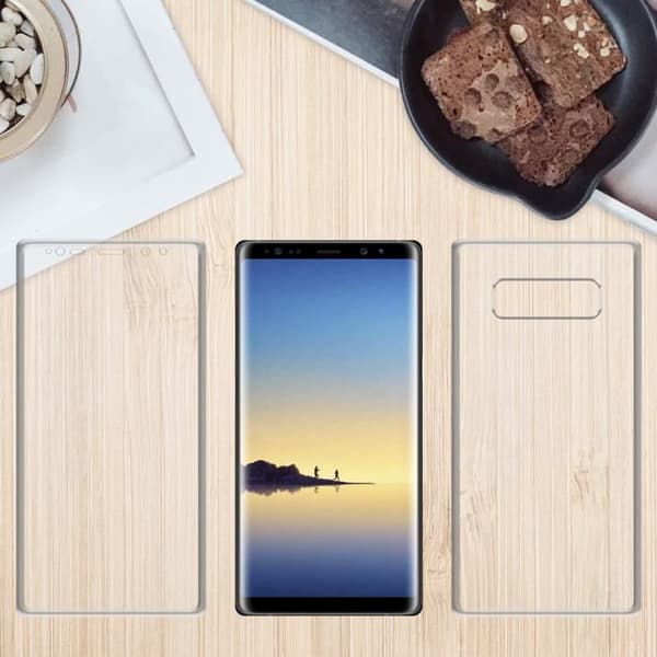 Transparent skydd för Samsung Galaxy NOTE 8 Vit