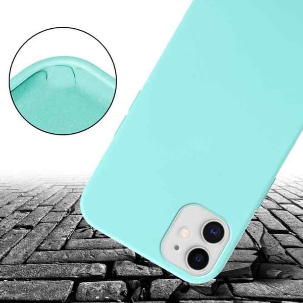 iPhone 11-fodral med axelrem i LIQUID TURQUOISE med justerbar snodd Blå