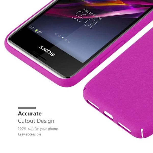 Coque - CADORABO - Sony Xperia E1 - Skydd 360° - Tunn och lätt design - TPU-silikon Rosa