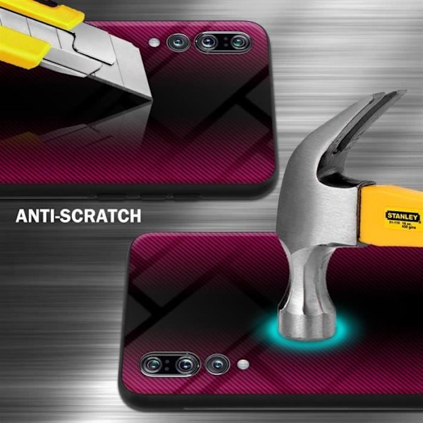 Coque - CADORABO - Huawei P20 PRO / P20 PLUS - Silikon TPU - Härdat glas - Halvhalkig Rosa