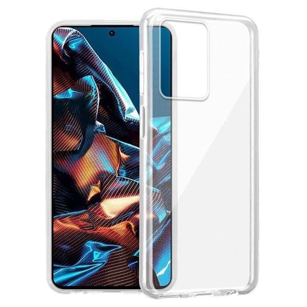 Transparent stötsäker silikonfodral för Redmi Note 12 Pro 5G Vit