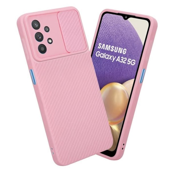 Hus till Samsung Galaxy A32 5G - CADORABO - Gottis Rosa - TPU-silikon - Kameraskydd Godisrosa