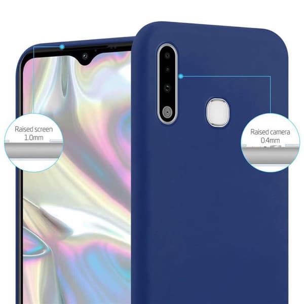 Skyddsfodral för Samsung Galaxy A70e CANDY MÖRKBLEU Stötskydd Silikon Blå