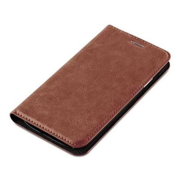 Cadorabo Fodral Samsung Galaxy S3 / S3 NEO BRUNT MEDIUM Osynlig magnetisk STÄNGNING Fodral Fodral Stöder Stand Card Slot