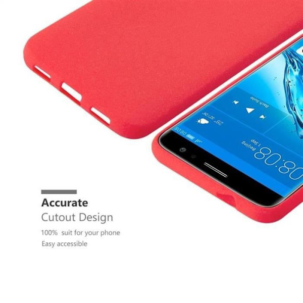 Cadorabo Fodral fungerar med Huawei NOVA PLUS i FROST RED - Stötsäker och reptålig TPU silikonskydd - Ultra Slim