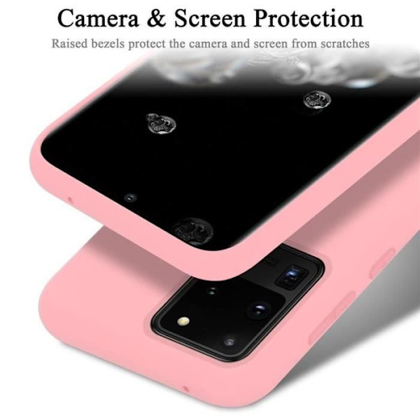 Mobilfodral - CADORABO - Samsung Galaxy S20 Ultra - Silikon TPU - Rosa - Optimal skydd Rosa