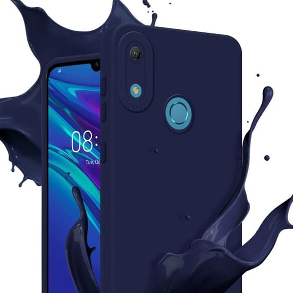 Skyddsfodral för Huawei Y6 2019 i MÖRKBLEU FLUID Stötsäker Skyddsfodral Blå