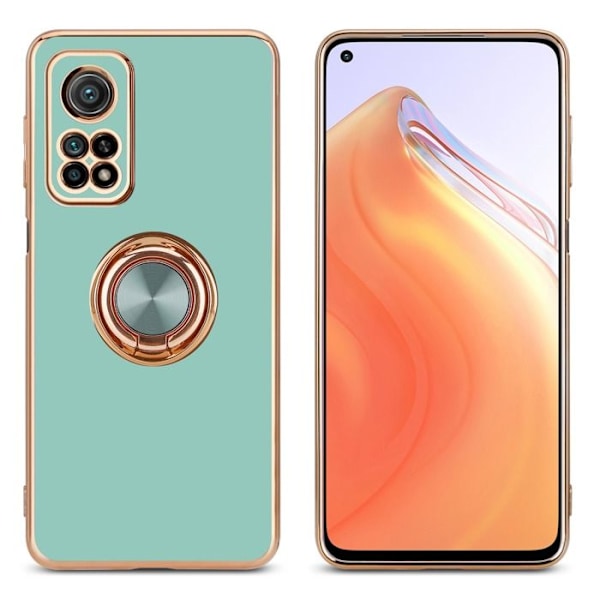Hus för Xiaomi Mi 10T / Mi 10T PRO Fodral i Glänsande Turkos - Guld Etui Skal Silikon TPU flexibelt med Kameraskydd Grön