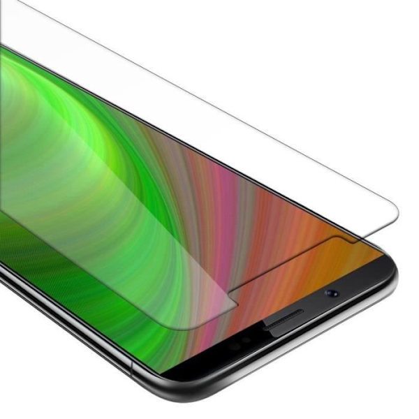 Skärmskyddsfilm - CADORABO - Vivo V7 - Härdat glas - Reptåligt - 0,3 mm tjockt Vit