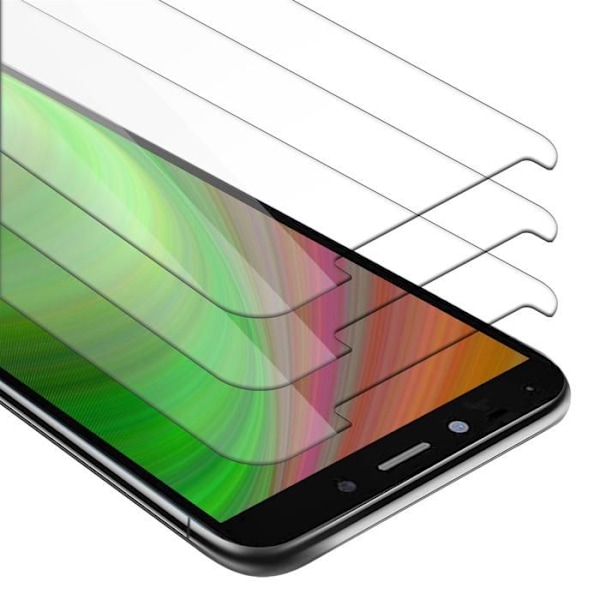 3x Härdat Skärmskydd i glas för LG K20, HÖG TRANSPARENT, härdat glas Vit