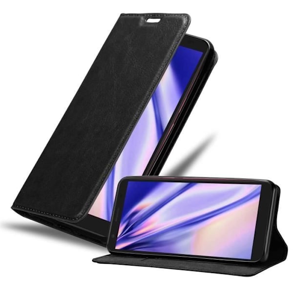 Coque - CADORABO - ZTE Blade A3 2020 - Svart Natt - Ultrafin - Magnetstängning NATTSVART