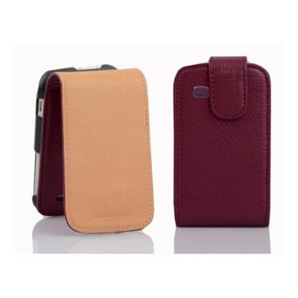 Cadorabo Fodral Samsung Galaxy POCKET NEO DESIGN FLIP Style Fodral Fodral Fodral konstläder Struktur ORCHID LILA