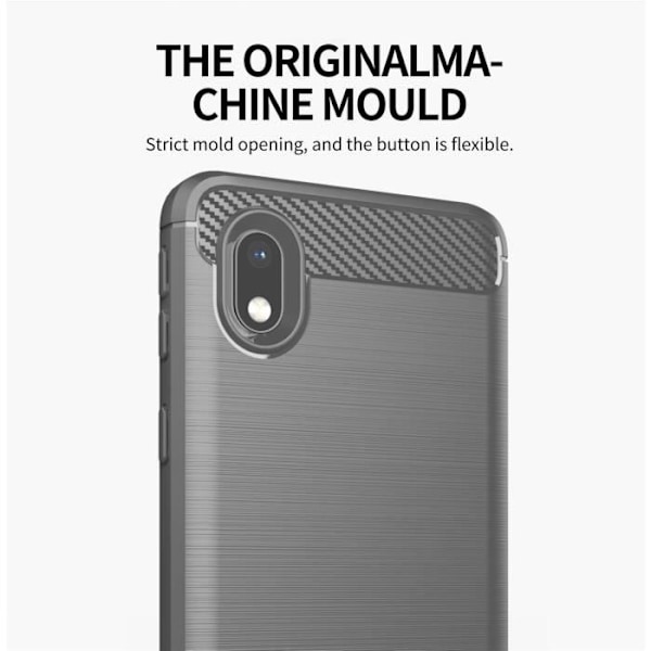 Etui för Samsung Galaxy A10/M10 - CADORABO - BORSTAD GRÅ - Silikon TPU - Lätt skydd - Kolfiberdesign BORSTAD GRÅ