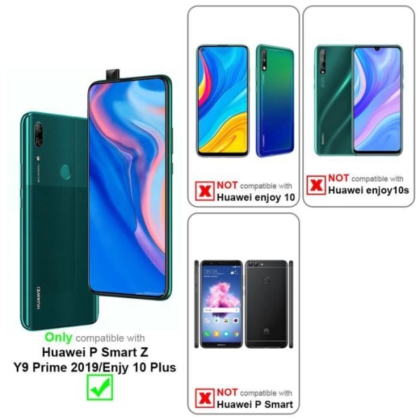 Coque - CADORABO - Huawei P SMART Z / Y9 PRIME 2019 / Enjoy 10 PLUS - Silikon TPU - Gul - Stötskydd Gul