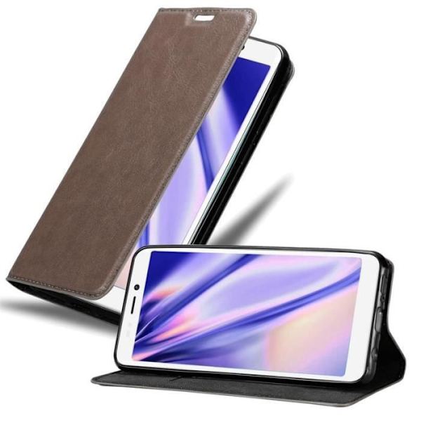 Cadorabo Fodral till WIKO JERRY 3 i KAFFEBRUNT