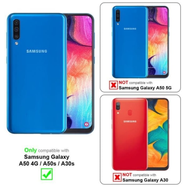 Skal för Samsung Galaxy A50 4G / A50s / A30s Coque in FROST RED Fodral Skyddande silikon TPU fodral