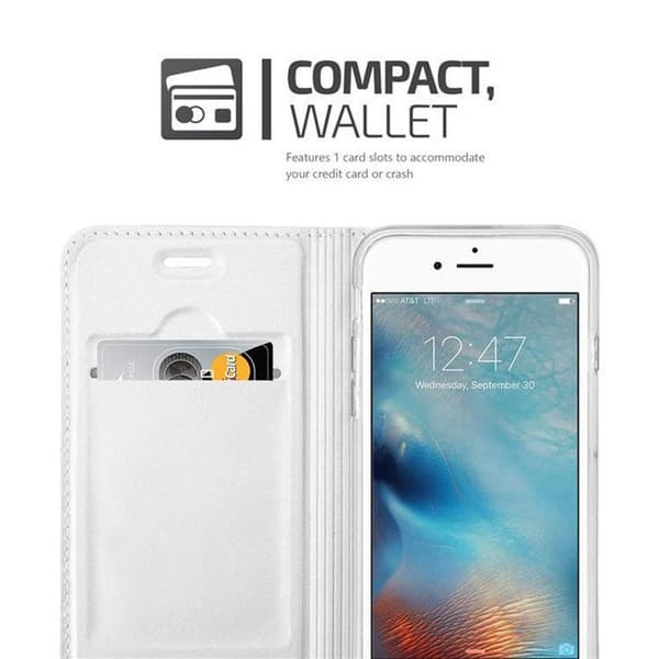 Fodral med lock för iPhone 6 / 6S Plånbok i KLASSISK ROSÉ Guld Stötsäker Ros