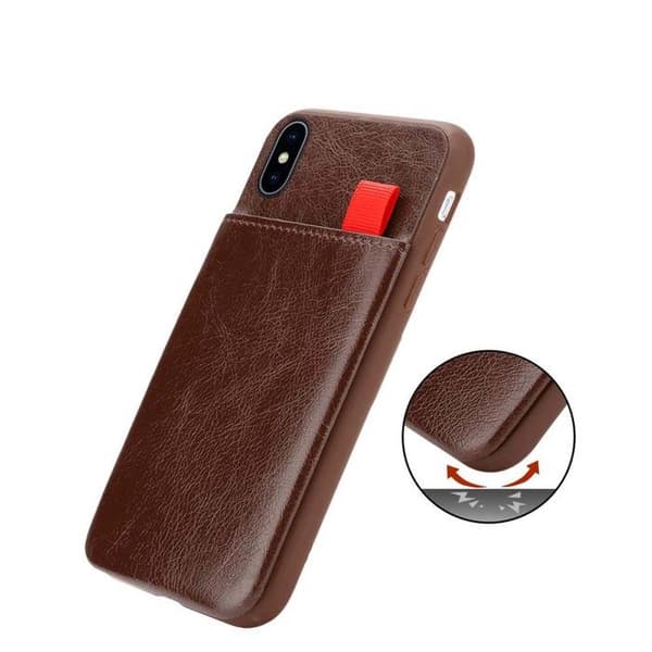 iPhone XS MAX-fodral i BRUN EK brun