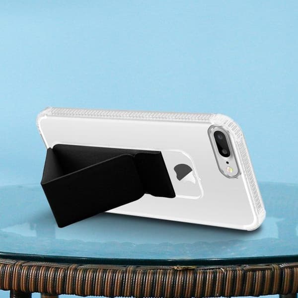 Skal för iPhone 7 PLUS / 7S PLUS / 8 PLUS Svart med stöd och ställfunktion Svart