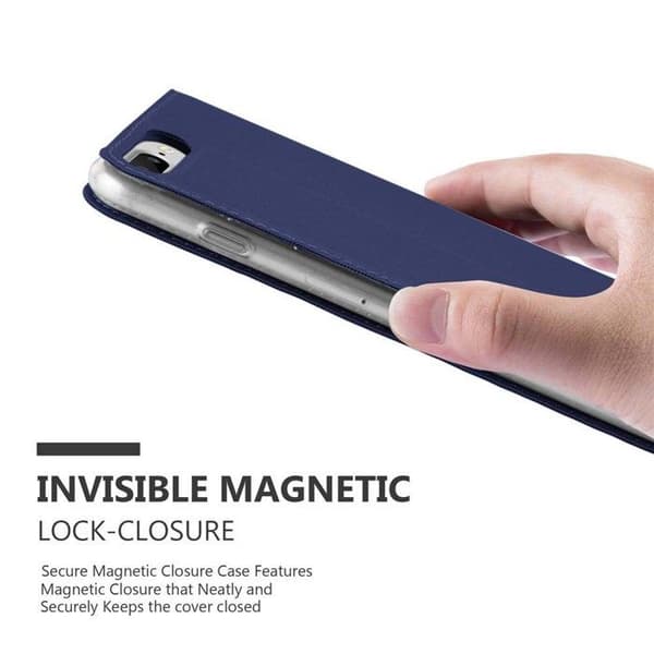 Flip-fodral för iPhone 7 PLUS / 7S PLUS / 8 PLUS Etui i MÖRKBLAU CLASSY Plånbok Stötsäker Blå