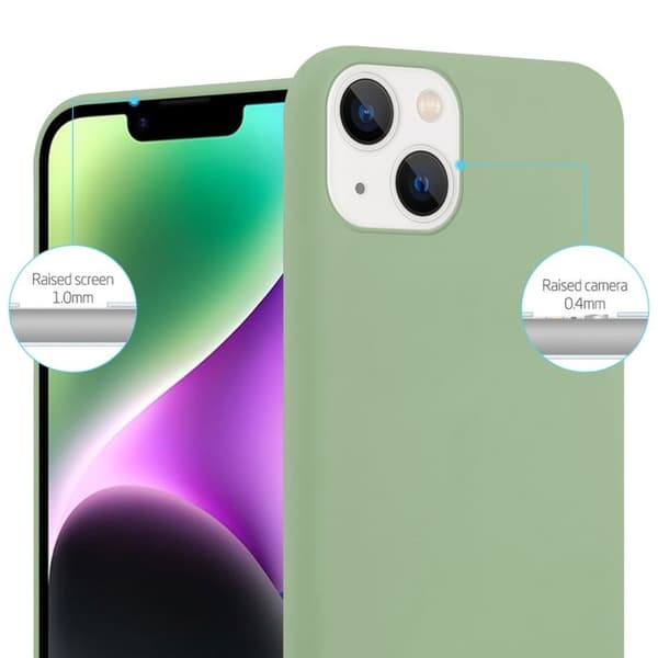 Skal för iPhone 14 PLUS CANDY GRÖN PASTELL Stötsäker Silikon Grön