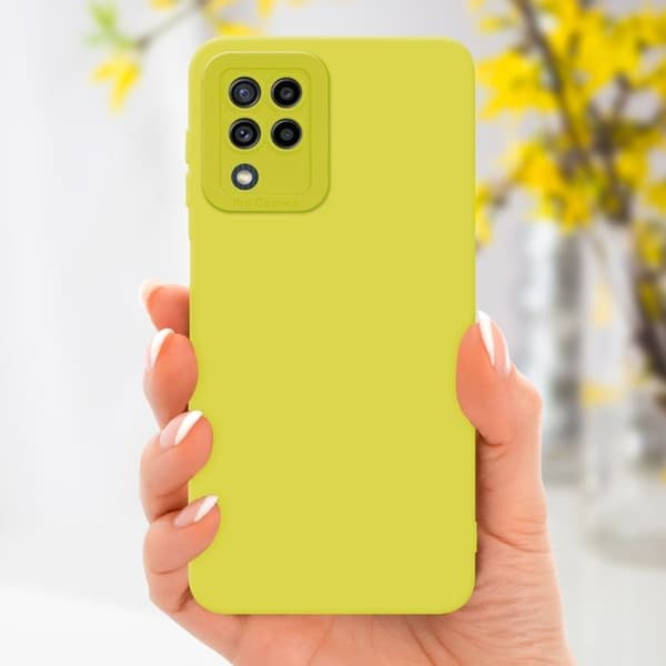 Skyddsfodral för Samsung Galaxy M22 / M32 4G i FLUID GUL Stötsäker Skyddsfodral Gul