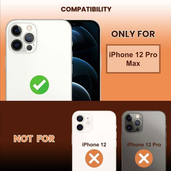 Härdat glas för iPhone 12 PRO MAX Skärmskydd Vit