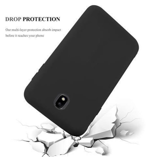 Samsung Galaxy J5 2017 (7) fodral i CANDY BLACK från Cadorabo (CANDY design) Ultratunt mjukt silikon TPU gelöverdrag med halkskydd