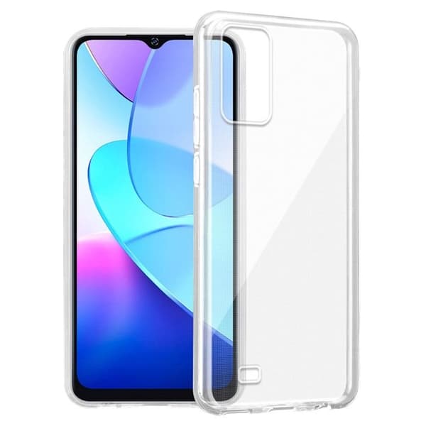 Transparent stötsäker silikonfodral för Oukitel C31 Vit