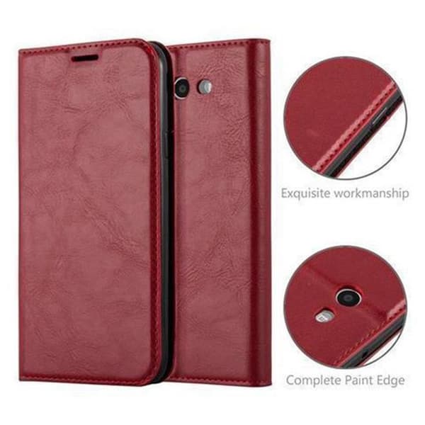 Etui för Samsung Galaxy J7 2017 US Version Fodral i ÄPPLE RÖD Röd