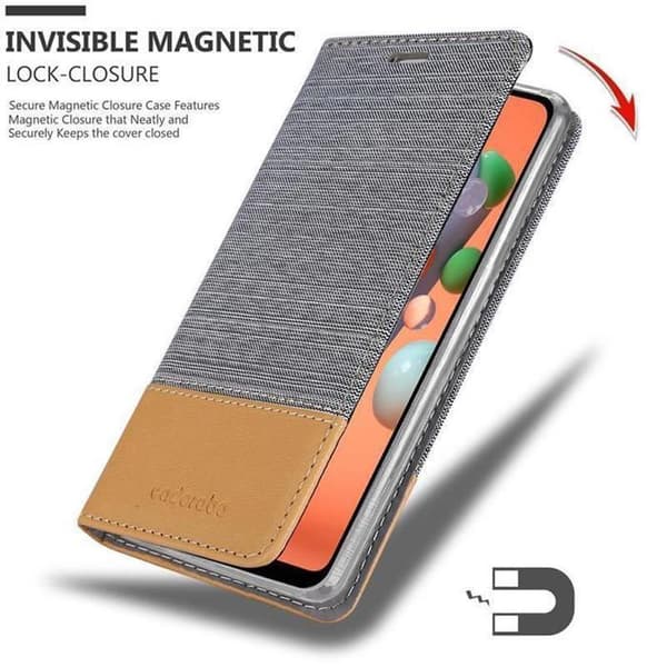 Skyddsfodral för Samsung Galaxy A11 / M11 i LJUST GRÅBRUN Stötskyddande Etui Grå