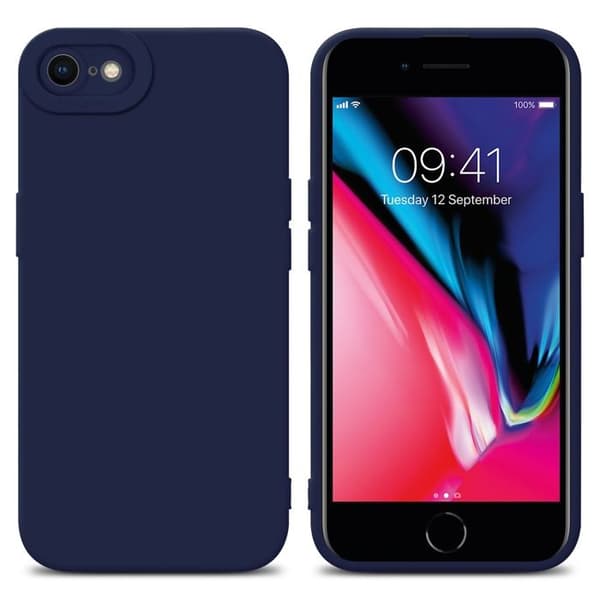 Skyddsfodral för iPhone 7 / 7S / 8 / SE 2020 i MÖRKBLA FLYTANDE Antichock Blå