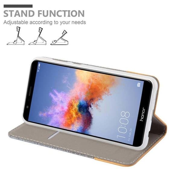 Skyddsfodral för Honor 7X i LJUST GRÅ BRUN Stötskyddande Etui Grå