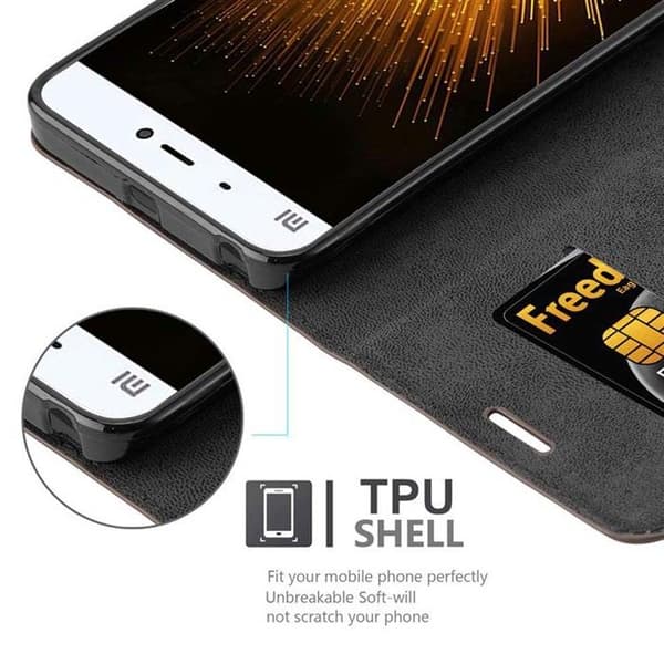 Fodral för Xiaomi Mi 5 i MÖRK BRUN brun